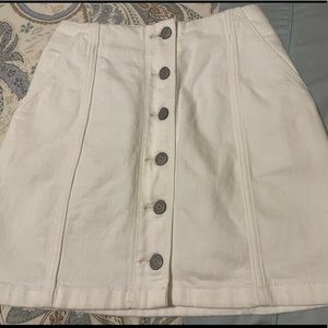 Wilfred free white button down cotton skirt